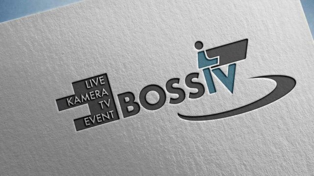 Logodesign Cameraman-Bossi.tv, Logo Movie company, logo tv production, Kameramann Logo, logo design Camera operator